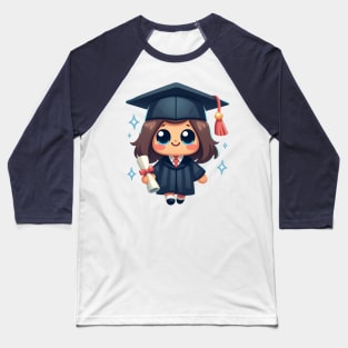 Cute Girl Graduation Baseball T-Shirt